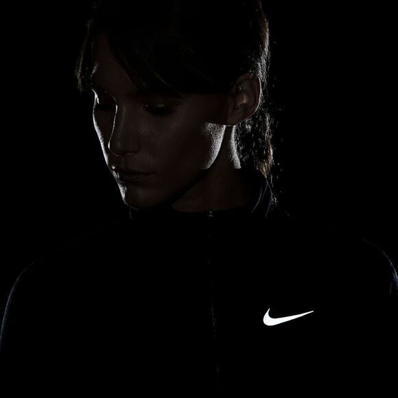 Nike Therma-FIT Element Women's Running Jacket Quarter Zip Size Large L Black - Picture 8 of 17